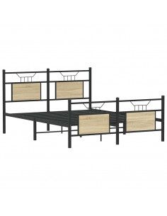 Giroletto senza Materasso Rovere Sonoma 137x190cm in Truciolato 2