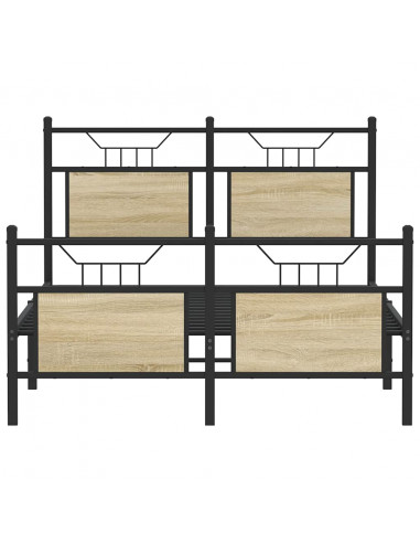 Giroletto senza Materasso Rovere Sonoma 137x190cm in Truciolato