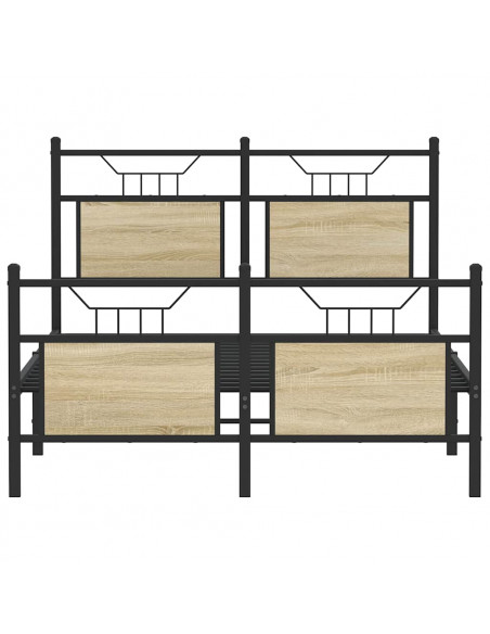 Giroletto senza Materasso Rovere Sonoma 137x190cm in Truciolato