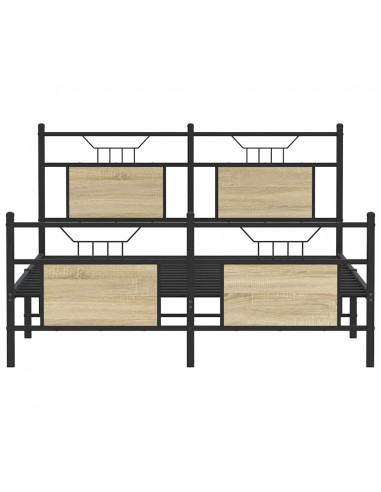 Giroletto senza Materasso Rovere Sonoma 140x190cm in Truciolato