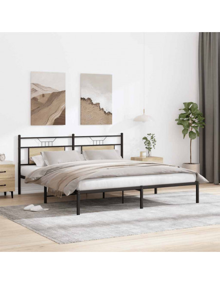 Giroletto senza Materasso Rovere Sonoma 183x203cm in Truciolato