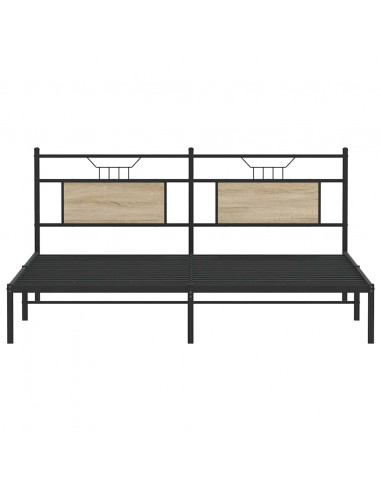 Giroletto senza Materasso Rovere Sonoma 183x203cm in Truciolato