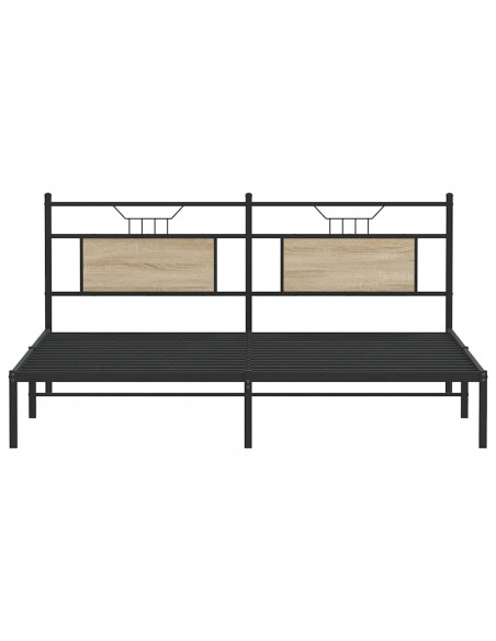 Giroletto senza Materasso Rovere Sonoma 183x203cm in Truciolato