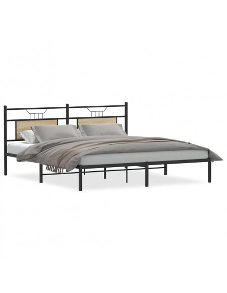 Giroletto senza Materasso Rovere Sonoma 183x213cm in Truciolato