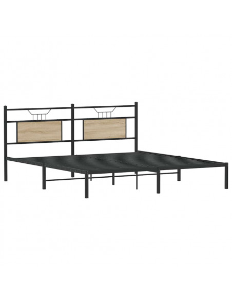 Giroletto senza Materasso Rovere Sonoma 183x213cm in Truciolato