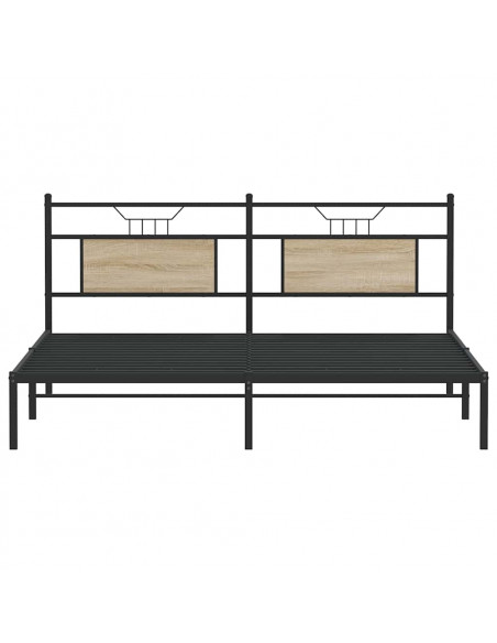 Giroletto senza Materasso Rovere Sonoma 183x213cm in Truciolato