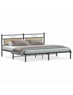 Giroletto senza Materasso Rovere Sonoma 193x203cm in Truciolato