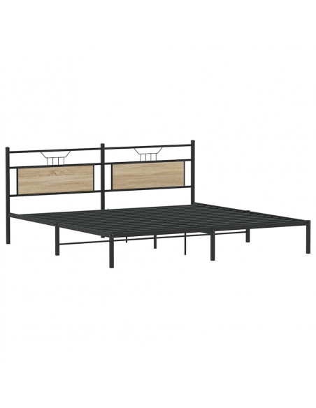 Giroletto senza Materasso Rovere Sonoma 193x203cm in Truciolato