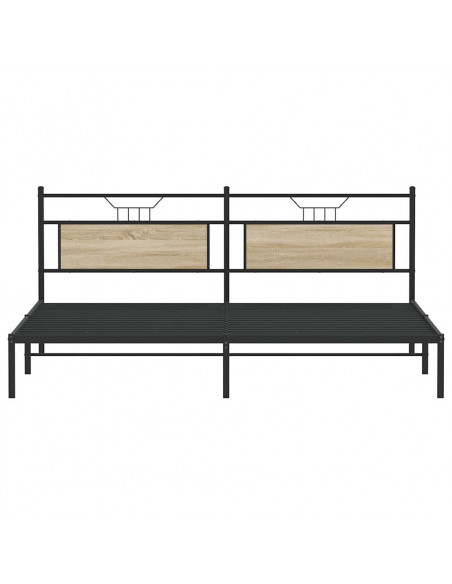 Giroletto senza Materasso Rovere Sonoma 193x203cm in Truciolato