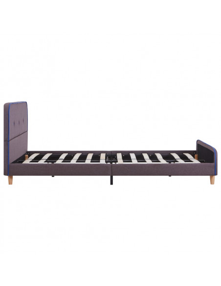 Giroletto senza Materasso Tortora 135x190 cm in Tessuto