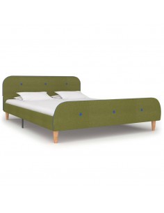 Giroletto senza Materasso Verde 135x190 cm in Tessuto