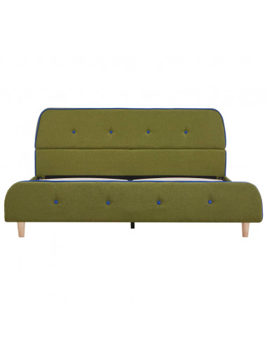 Giroletto senza Materasso Verde 135x190 cm in Tessuto
