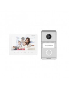 Hikvision Digital Technology DS-KIS101-P/SURFACE sistema per video-citofono 2 MP 17,8 cm (7") Argento, Bianco
