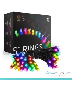 Homcloud Stringa di Luci decorative a Led Smart OUTDOOR RGB-IC Wi-Fi+Bluetooth 10M IP65