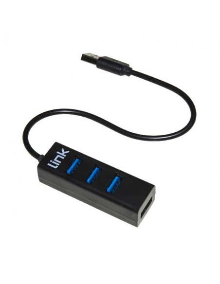 HUB 4 PORTE USB 2.0 CON CAVO 15 CM