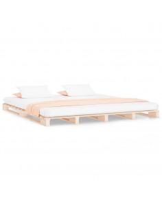 Letto a Pallet 120x190 cm Small Double Legno Massello di Pino