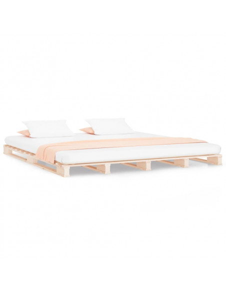 Letto a Pallet 120x190 cm Small Double Legno Massello di Pino