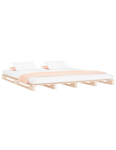 Letto a Pallet 120x190 cm Small Double Legno Massello di Pino