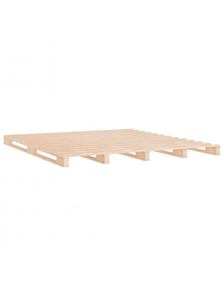 Letto a Pallet 120x190 cm Small Double Legno Massello di Pino