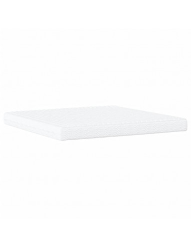 Letto con Materasso Bianco 200x200cm in Similpelle
