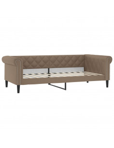 Letto da Giorno Cappuccino 80x200 cm in Similpelle
