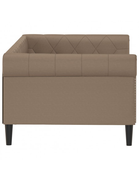 Letto da Giorno Cappuccino 80x200 cm in Similpelle