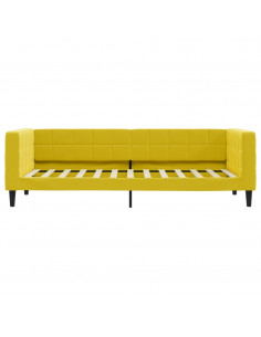Letto da Giorno Giallo 80x200 cm in Velluto 2