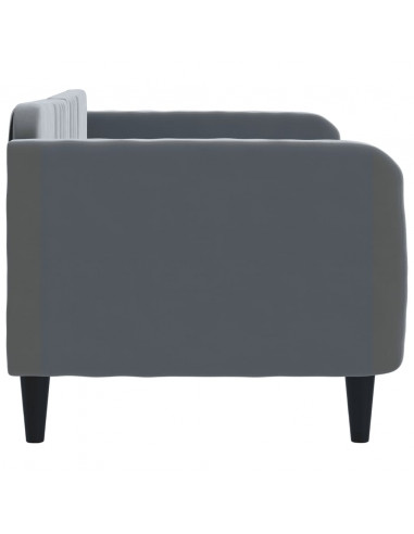 Letto da Giorno Grigio Scuro 80x200 cm in Velluto