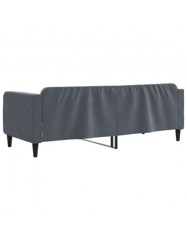 Letto da Giorno Grigio Scuro 80x200 cm in Velluto