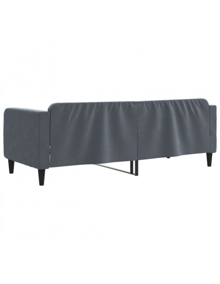 Letto da Giorno Grigio Scuro 80x200 cm in Velluto