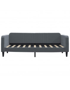 Letto da Giorno Grigio Scuro 90x190 cm in Velluto 2