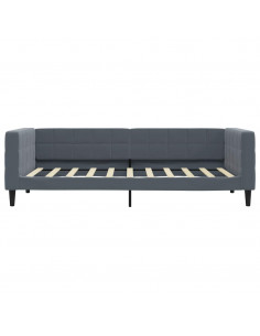 Letto da Giorno Grigio Scuro 90x190 cm in Velluto 2