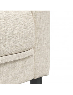 Set di Divani 2 pz Crema in Tessuto