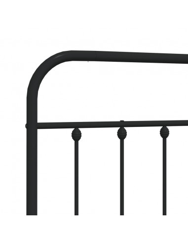 Testiera di Ricambio in Metallo Nero 160 cm