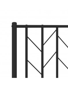 Testiera in Metallo Nero 150 cm