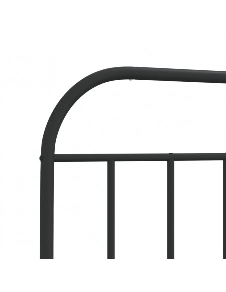 Testiera in Metallo Nero 140 cm