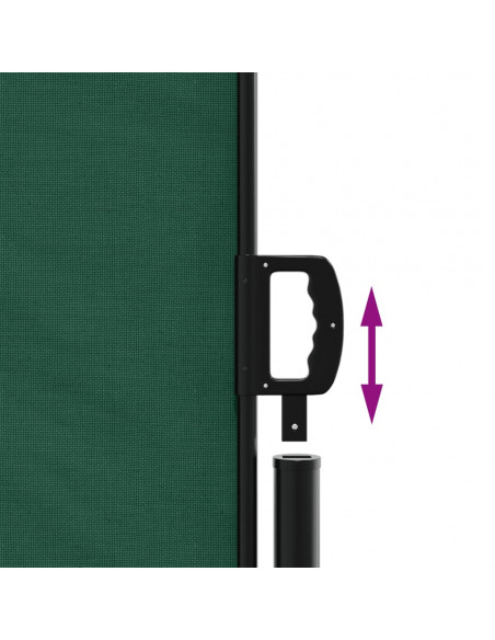 Tenda da Sole Laterale Retrattile Verde Scuro 180x300 cm