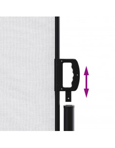 Tenda da Sole Laterale Retrattile Bianco 200x500 cm