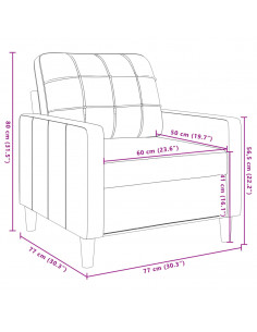 Set di Divani 3 pz con Cuscini e Rinforzi Marrone in Velluto