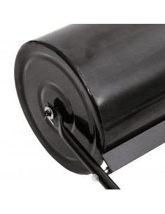 Rullo da Giardino con Aeratore a Morsetti Nero 63 L in Ferro