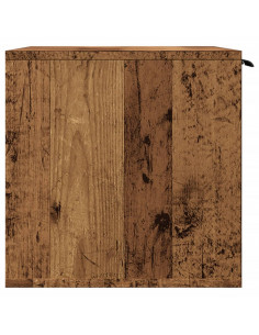 Recinto Lettiera Gatti Legno Vecchio 60x40x40 cm in Truciolato