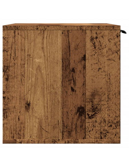 Recinto Lettiera Gatti Legno Vecchio 60x40x40 cm in Truciolato