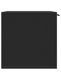 Recinto per Lettiera per Gatti Nero 80x50x45 cm in Truciolato