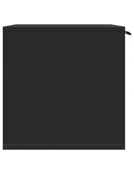 Recinto per Lettiera per Gatti Nero 80x50x45 cm in Truciolato