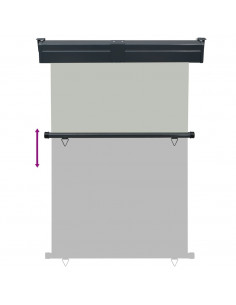 Tendalino Laterale per Balcone 125x250 cm Grigio