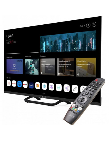 TV LED 50" QBELL 4K QT50UWF9A SMART TV WEBOS ITALIA BLACK