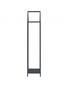 Rastrelliera per Legna da Ardere Antracite 40x25x120 cm