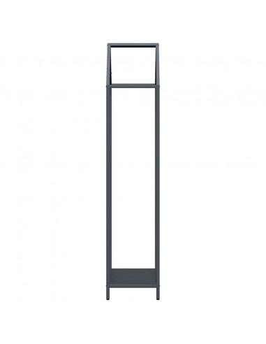 Rastrelliera per Legna da Ardere Antracite 40x25x120 cm
