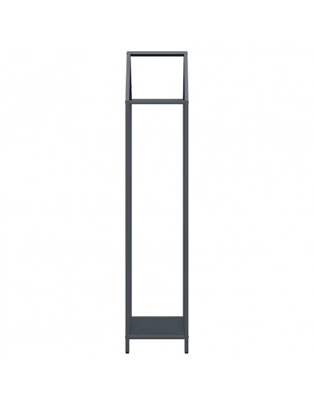 Rastrelliera per Legna da Ardere Antracite 40x25x120 cm