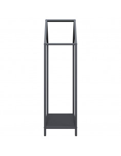 Rastrelliera per Legna da Ardere Antracite 40x25x90 cm